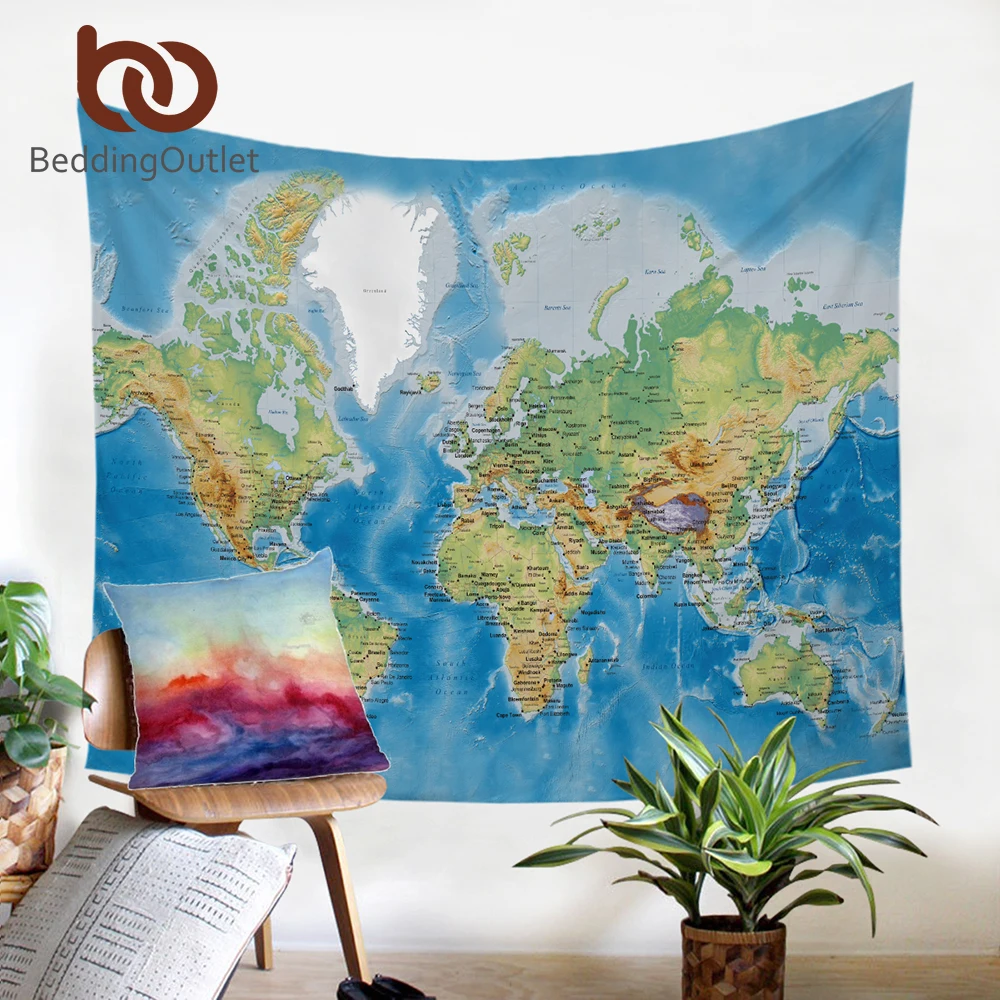 BeddingOutlet Tapestry Blue Printed Wall Hanging Twin Size Carpet Home Decor Wall Tapestry World Map Polyester Sheet Hot 200cm
BeddingOutlet Tapestry Blue Printed Wall Hanging Twin Size Carpet Home Decor Wall Tapestry World Map Polyester Sheet Hot 200cm