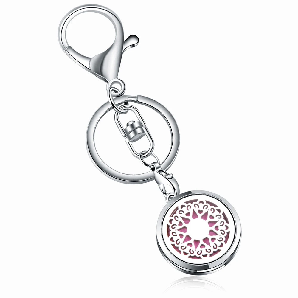 Kaleidoscope Pattern Stainless Steel Fashion Perfume Aroma Locket Keychain Aromatherapy Essential Oil Diffuser Keyring Jewelry
Kaleidoscope Pattern Stainless Steel Fashion Perfume Aroma Locket Keychain Aromatherapy Essential Oil Diffuser Keyring Jewelry