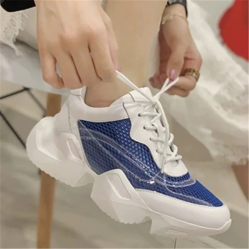 Hot sale white sneakers woman 2019 New spring leather Mesh ladies Thick bottom Sneakers fashion casual shoes women
Hot sale white sneakers woman 2019 New spring leather Mesh ladies Thick bottom Sneakers fashion casual shoes women