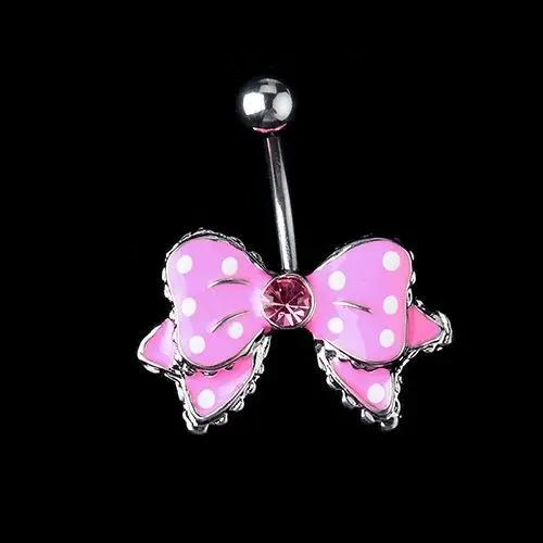Pink Bowknot Navel Belly Button Rings Body Piercing Jewelly 1PC New 14G 316 surgical steel navel ring
Pink Bowknot Navel Belly Button Rings Body Piercing Jewelly 1PC New 14G 316 surgical steel navel ring