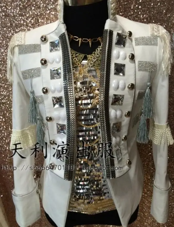 S-5XL Hot 2019 Spring Men's New Fashion Custom Cool and stylish bar nightclub singer costume
S-5XL Hot 2019 Spring Men's New Fashion Custom Cool and stylish bar nightclub singer costume