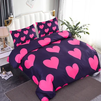 ZEIMON Black Bedding Sets 3d Printed Love Heart Duvet Covers Queen Size With Pillowcase 2/3pcs Polyester Home Textiles
ZEIMON Black Bedding Sets 3d Printed Love Heart Duvet Covers Queen Size With Pillowcase 2/3pcs Polyester Home Textiles