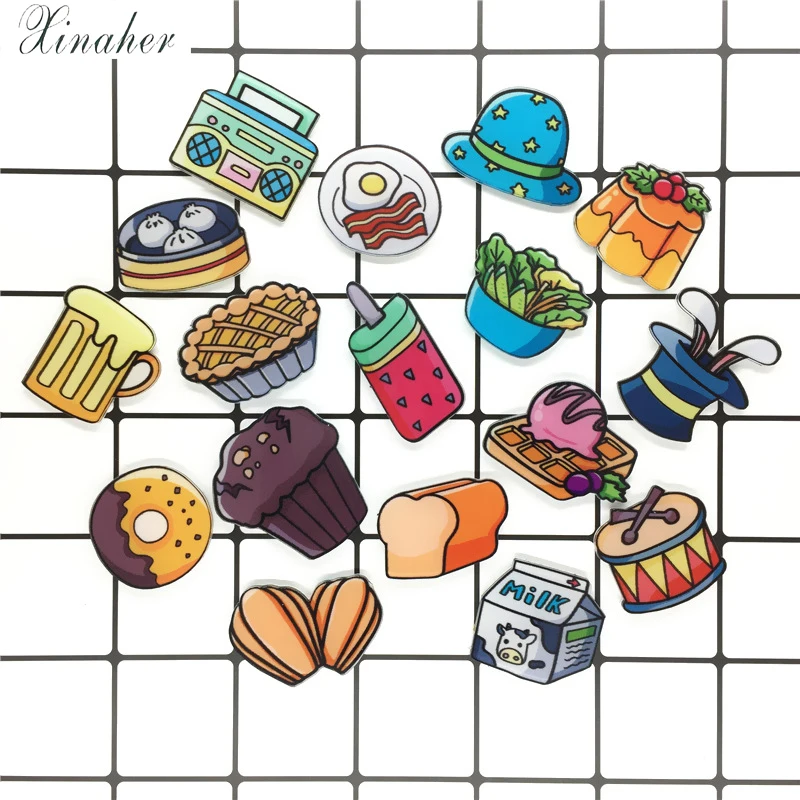 XINAHER 1 pcs food Badges for Clothes Acrylic Badges Kawaii Icons on Backpack Pin Brooch Badge
XINAHER 1 pcs food Badges for Clothes Acrylic Badges Kawaii Icons on Backpack Pin Brooch Badge