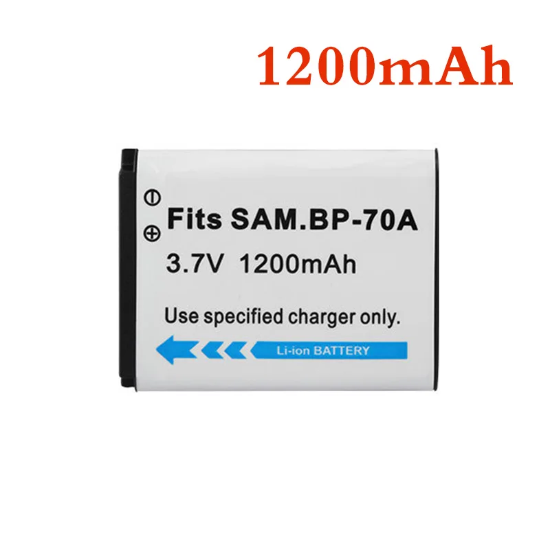 1 шт. 1200 мАч BP-70A BP 70A BP70A аккумуляторная батарея для камеры Samsung ES65 ES70 TL105 TL110 PL100