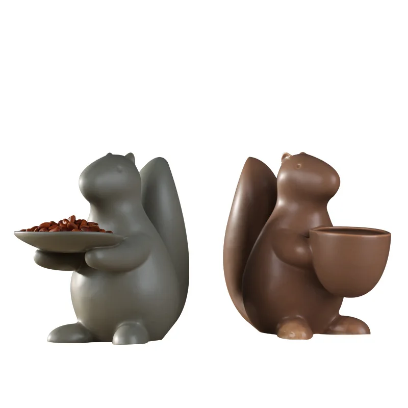 Home Decor Modern Jingdezhen Ceramic Squirrel Fruit Plate Figurines Nordic Simple Home Furnishings Animal Crafts Business Gifts
Home Decor Modern Jingdezhen Ceramic Squirrel Fruit Plate Figurines Nordic Simple Home Furnishings Animal Crafts Business Gifts