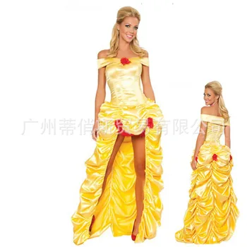 Beauty and the Beast Halloween Princess belle cosplay Costume Yellow Halloween belle cosplay Dress party carnival fancy costume
Beauty and the Beast Halloween Princess belle cosplay Costume Yellow Halloween belle cosplay Dress party carnival fancy costume