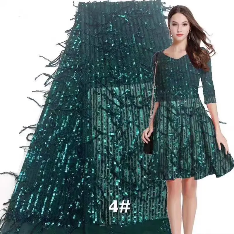 Latest Upscale African Net Emerald green Sequins Lace Tissu High Quality French Tulle Lace Wedding Nigeria fabric 5 Yards/lot
Latest Upscale African Net Emerald green Sequins Lace Tissu High Quality French Tulle Lace Wedding Nigeria fabric 5 Yards/lot
