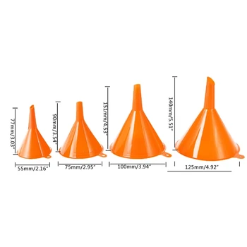 2019 New 4 Pcs Plastic Funnel Set for Car Oil Gas and Fluids Auto Home Kitchen Function
2019 New 4 Pcs Plastic Funnel Set for Car Oil Gas and Fluids Auto Home Kitchen Function