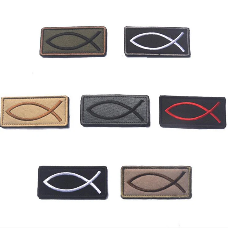 Embroidered Costume Cloth Stickers Jesus Christ Fish Embroidery Cloth Label Sergeant Outdoor Tactical Clothing Embroidery Patch
Embroidered Costume Cloth Stickers Jesus Christ Fish Embroidery Cloth Label Sergeant Outdoor Tactical Clothing Embroidery Patch