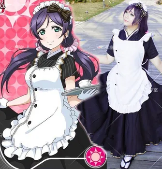 2016 Girls Lady Nozomi Tojo Short Sleeves Kimono Maid Dress Anime Love Live Cosplay Costume
2016 Girls Lady Nozomi Tojo Short Sleeves Kimono Maid Dress Anime Love Live Cosplay Costume