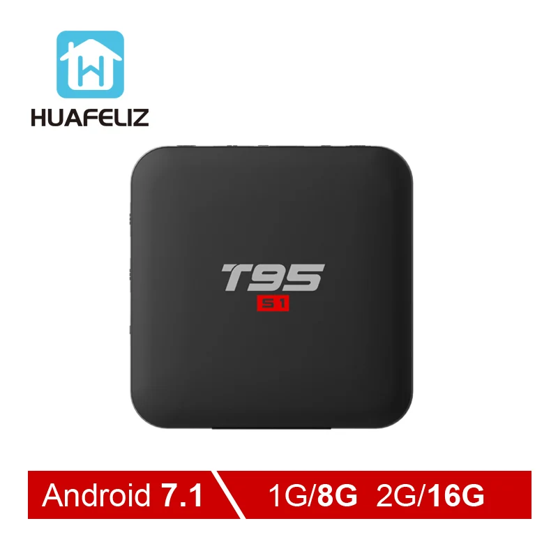 T95 S1 Smart Android 7.1 TV Box 1GB 8GB Ram 2GB 16GB Rom Amlogic S905w 1080p 4K H.265 2.4GHz Wifi HDMI IPTV Set Top Box
T95 S1 Smart Android 7.1 TV Box 1GB 8GB Ram 2GB 16GB Rom Amlogic S905w 1080p 4K H.265 2.4GHz Wifi HDMI IPTV Set Top Box