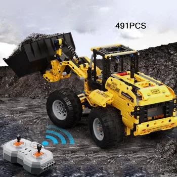 Hot technics city Engineering vehicle rc Wheel loader building block 2.4Ghz radio remote control bricks education toys for boys
Hot technics city Engineering vehicle rc Wheel loader building block 2.4Ghz radio remote control bricks education toys for boys