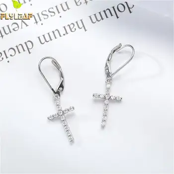 Flyleaf 925 Sterling Silver Cross Drop Earring For Male Women Couple Simple Cubic Zirconia Earings Fashion Jewelry High Quality
Flyleaf 925 Sterling Silver Cross Drop Earring For Male Women Couple Simple Cubic Zirconia Earings Fashion Jewelry High Quality