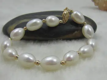 Perfect AAA Natural South Sea 10-12MM White Pearl Bracelet 7.5-8" 14K/20 Gold Clasp
Perfect AAA Natural South Sea 10-12MM White Pearl Bracelet 7.5-8" 14K/20 Gold Clasp