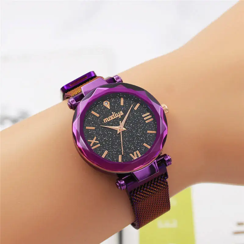 relogio feminino zegarek damski Luxury Rose Gold Women Watches Starry Sky Magnetic Female Wristwatch Waterproof Rhinestone Clock
relogio feminino zegarek damski Luxury Rose Gold Women Watches Starry Sky Magnetic Female Wristwatch Waterproof Rhinestone Clock