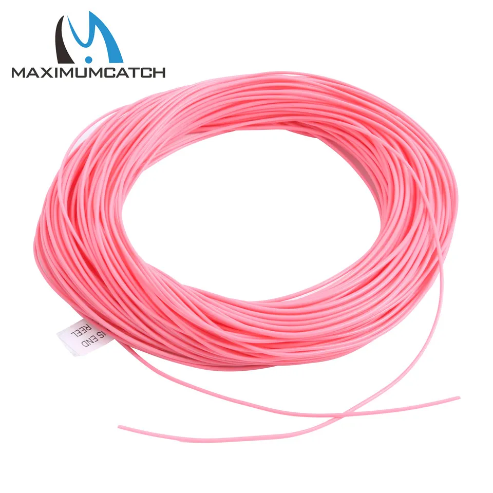 Maximumcatch Fly лески WF5F/6F/8wt Вес вперед плавающей Розовый линия для дам | Спорт и