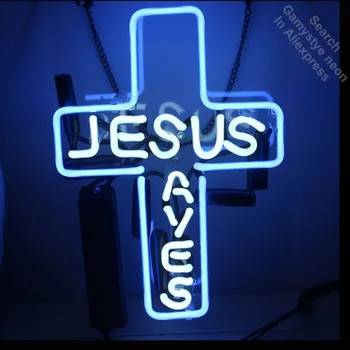 Neon Sign for JUSUS SAVES Home Garden Party Music Church Neon Tube sign handcraft with Clear board Glass Neon Flashlight sign
Neon Sign for JUSUS SAVES Home Garden Party Music Church Neon Tube sign handcraft with Clear board Glass Neon Flashlight sign