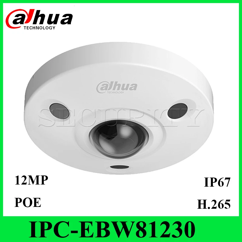 Dahua Original IPC-EBW81230 Security Camera 12MP Panoramic Network IR Fisheye IP Camera IP67 IK10 PoE Audio and Alarm With Logo
Dahua Original IPC-EBW81230 Security Camera 12MP Panoramic Network IR Fisheye IP Camera IP67 IK10 PoE Audio and Alarm With Logo