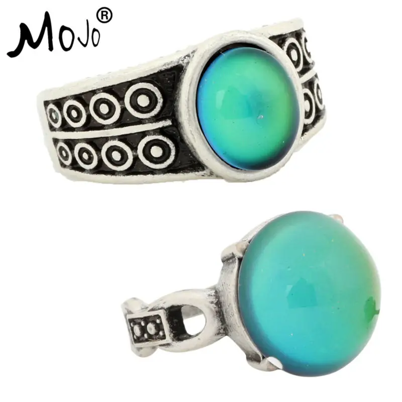 2PCS Antique Silver Plated Color Changing Mood Rings Changing Color Temperature Emotion Feeling Rings Set For Women/Men 007-041
2PCS Antique Silver Plated Color Changing Mood Rings Changing Color Temperature Emotion Feeling Rings Set For Women/Men 007-041