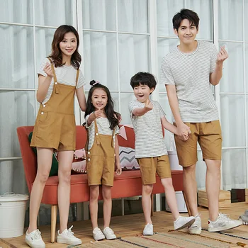 Dad and Baby Mom Son Family Matching Clothes T Shirts Mother Daughter Matching Clothes Striped Cotton Summer Mom Son Outfits
Dad and Baby Mom Son Family Matching Clothes T Shirts Mother Daughter Matching Clothes Striped Cotton Summer Mom Son Outfits