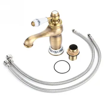Single Handle Mixer Tap Brass Washbasin Faucet Floral Pattern Cold/Hot Water Faucet for Bathroom Basin Sink Deck Mounted
Single Handle Mixer Tap Brass Washbasin Faucet Floral Pattern Cold/Hot Water Faucet for Bathroom Basin Sink Deck Mounted
