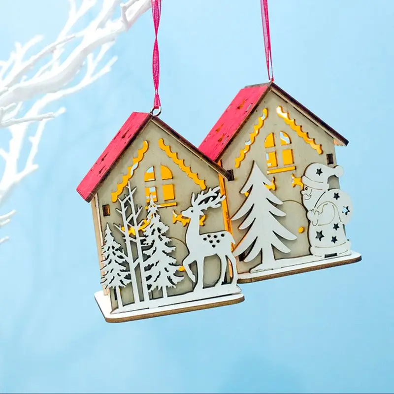 Festival LED Wooden House Christmas Tree Hanging Decoration Snowman Deer Bear Santa Claus Holiday Xmas Gift
Festival LED Wooden House Christmas Tree Hanging Decoration Snowman Deer Bear Santa Claus Holiday Xmas Gift