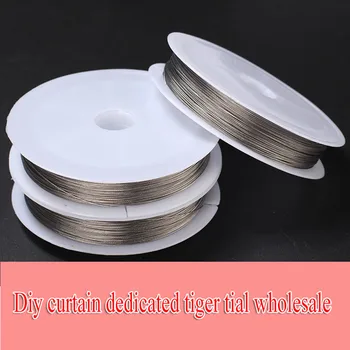 60m/lots 0.45mm Antique Silver Tiger Tail Thin Steel Wire Sewing Nylon Cord Thread For Necklace Jewelry Craft Curtain Beading
60m/lots 0.45mm Antique Silver Tiger Tail Thin Steel Wire Sewing Nylon Cord Thread For Necklace Jewelry Craft Curtain Beading