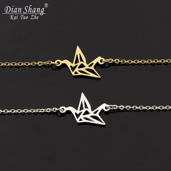 Wholesale 10piece Stainless Steel Origami Crane Jewelry Gold Silver Color Dainty Paper Bird Bracelets For Women Bijoux Femme Bff
Wholesale 10piece Stainless Steel Origami Crane Jewelry Gold Silver Color Dainty Paper Bird Bracelets For Women Bijoux Femme Bff