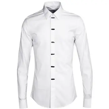 Luxery Hardware Electroplating Decoration Men Shirts Autumn Turn-down Collar Broadcloth Single Breasted long sleeve size M-4XL
Luxery Hardware Electroplating Decoration Men Shirts Autumn Turn-down Collar Broadcloth Single Breasted long sleeve size M-4XL