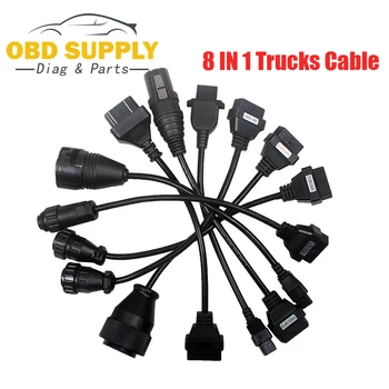 Qualited Full Set 8PCS Truck Cables OBD2 Diagnostic Tool OBD OBDII OBD 2 Connect Cable For VD TCS CDP Pro Plus interface Scanner
Qualited Full Set 8PCS Truck Cables OBD2 Diagnostic Tool OBD OBDII OBD 2 Connect Cable For VD TCS CDP Pro Plus interface Scanner