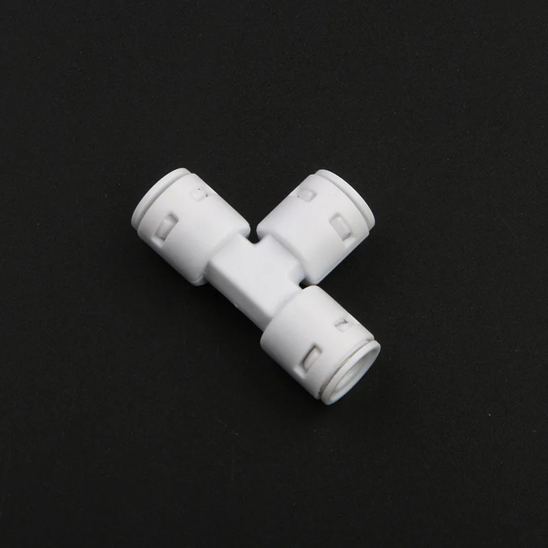 T-type 5pcs 1/4" OD Equal Quick Connector Tee Fitting RO Water Purifier Reverse Osmosis Aquarium System Connector Fitting
T-type 5pcs 1/4" OD Equal Quick Connector Tee Fitting RO Water Purifier Reverse Osmosis Aquarium System Connector Fitting