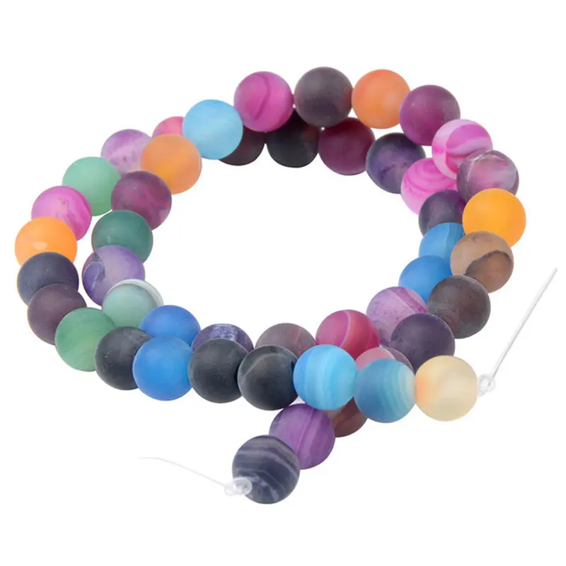 15"Strand Natural Stone Beads Matte Mixed Striped Agates Round Loose Beads For Jewelry Making Necklace Bracelet 4-12mm
15"Strand Natural Stone Beads Matte Mixed Striped Agates Round Loose Beads For Jewelry Making Necklace Bracelet 4-12mm