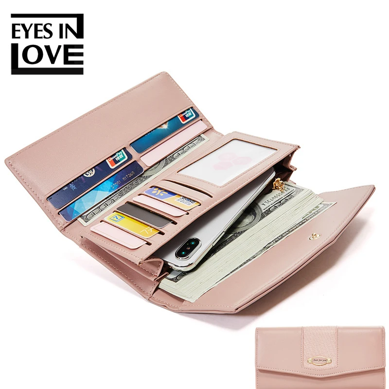 EYES IN LOVE leather women wallets and purses independent Card Holder Cell Phone Pocket Long Clutch Larger Capacity Female Purse
EYES IN LOVE leather women wallets and purses independent Card Holder Cell Phone Pocket Long Clutch Larger Capacity Female Purse