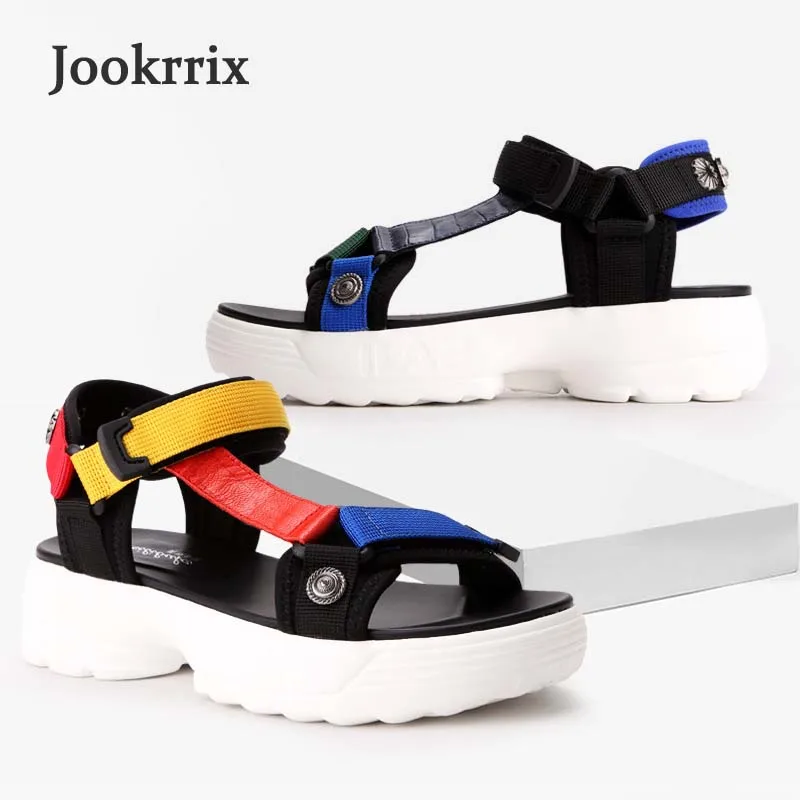 Jookrrix 2018 Summer Girl Fashion Brand Platform Shoes Women Beach Sandal Lady Leisure Black Shoe Breathable Peep Toe All Match
Jookrrix 2018 Summer Girl Fashion Brand Platform Shoes Women Beach Sandal Lady Leisure Black Shoe Breathable Peep Toe All Match