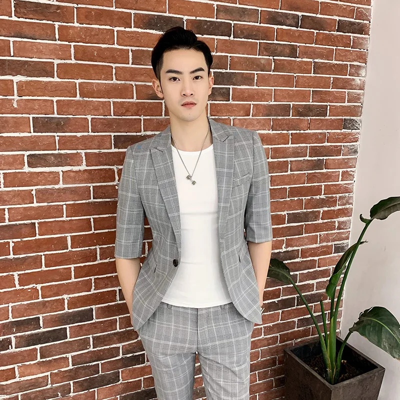 High quality Lattice mens suits with pants Fashion Men Suits Men's Slim Fit business wedding Suit men Wedding suit Jacket+Pants
High quality Lattice mens suits with pants Fashion Men Suits Men's Slim Fit business wedding Suit men Wedding suit Jacket+Pants