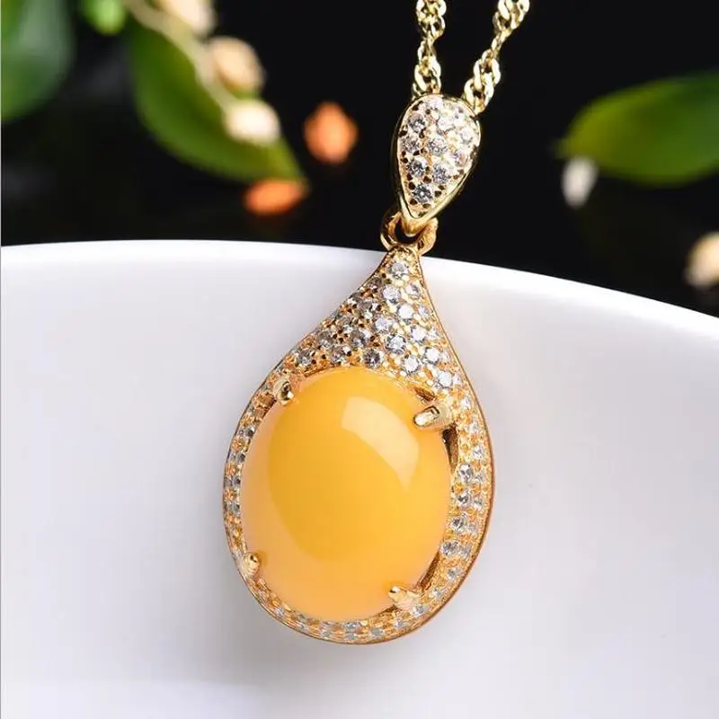 Everoyal New Fashion Lady Crystal Yellow Pendant Necklace Jewelry Female Vintage Silver 925 Choker Necklace For Girl Accessories
Everoyal New Fashion Lady Crystal Yellow Pendant Necklace Jewelry Female Vintage Silver 925 Choker Necklace For Girl Accessories