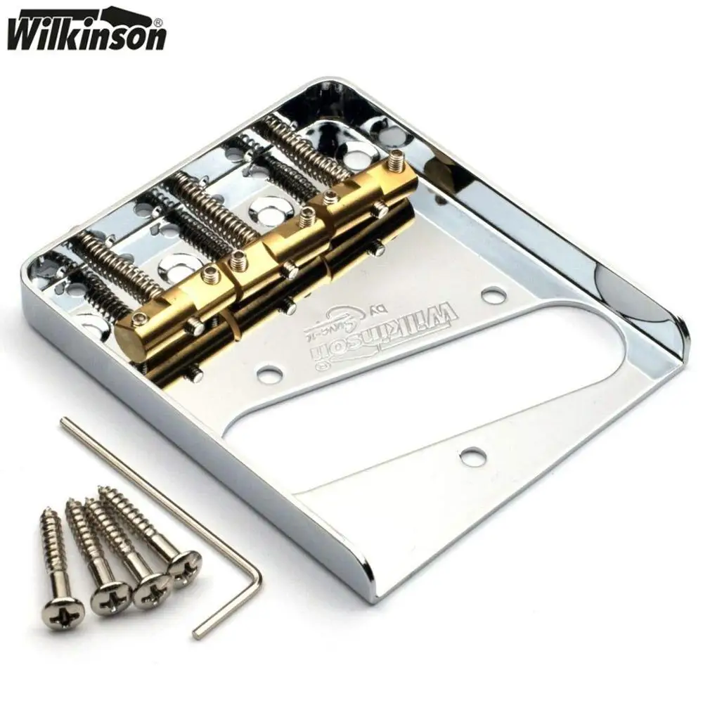 Wilkinson WTB Vintage Telecaster Guitar Bridge w/ Compensated Brass Saddles Tele
Wilkinson WTB Vintage Telecaster Guitar Bridge w/ Compensated Brass Saddles Tele