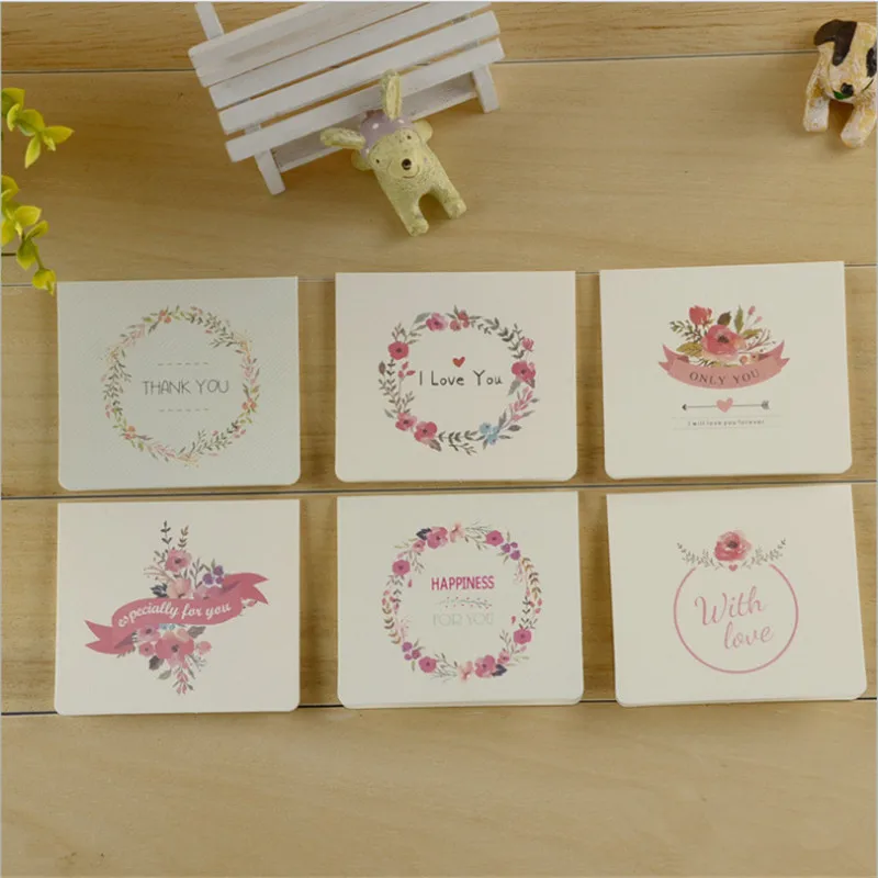 Image 10pcs lot Simple Christmas DIY Folding  Mini Cards Set Greeting Thank You Cards   Invitations Gift Wedding Party Supplies FavorB