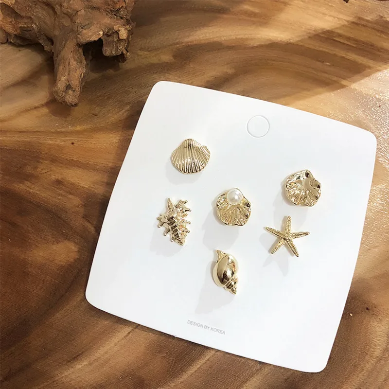 Japan Korea Earrings Pearl Earrings Conch Shell Starfish Metal Fashion Female Ear Rings 2019 Sterling Silver Bohemian Jewelry
Japan Korea Earrings Pearl Earrings Conch Shell Starfish Metal Fashion Female Ear Rings 2019 Sterling Silver Bohemian Jewelry