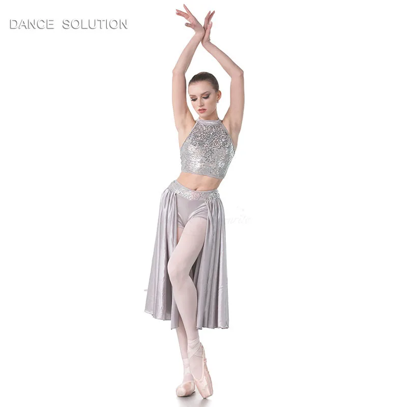 Adult Grey Sequin Lace & Satin Dress for Ballet, Lyrical and Contemporary Stage Show Costume 18009A
Adult Grey Sequin Lace & Satin Dress for Ballet, Lyrical and Contemporary Stage Show Costume 18009A