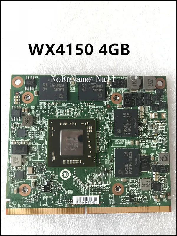 WX4150 WX 4150 Vga Video Graphic Card 216-0896288 CN-0V30XX 0V30XX for Laptop DELL M7510 M7520 HP Zbook15 g2 g1
WX4150 WX 4150 Vga Video Graphic Card 216-0896288 CN-0V30XX 0V30XX for Laptop DELL M7510 M7520 HP Zbook15 g2 g1