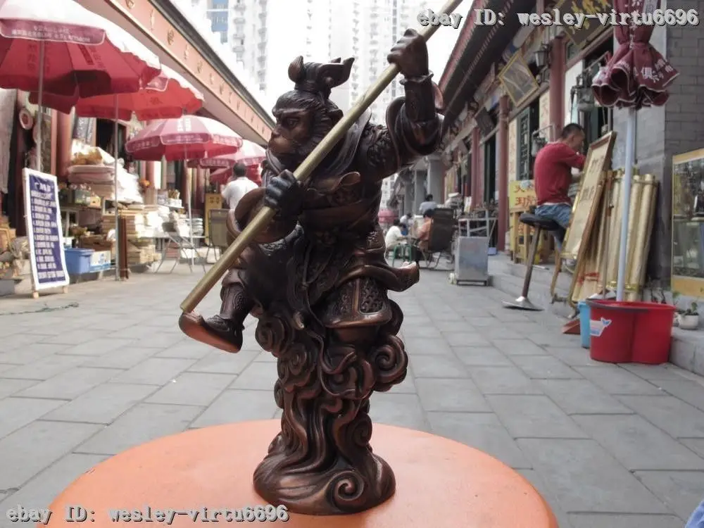 10 Chinese Fine Folk Myth Red Bronze Monkey King Sun wu kong saint Buddha Statue
10 Chinese Fine Folk Myth Red Bronze Monkey King Sun wu kong saint Buddha Statue