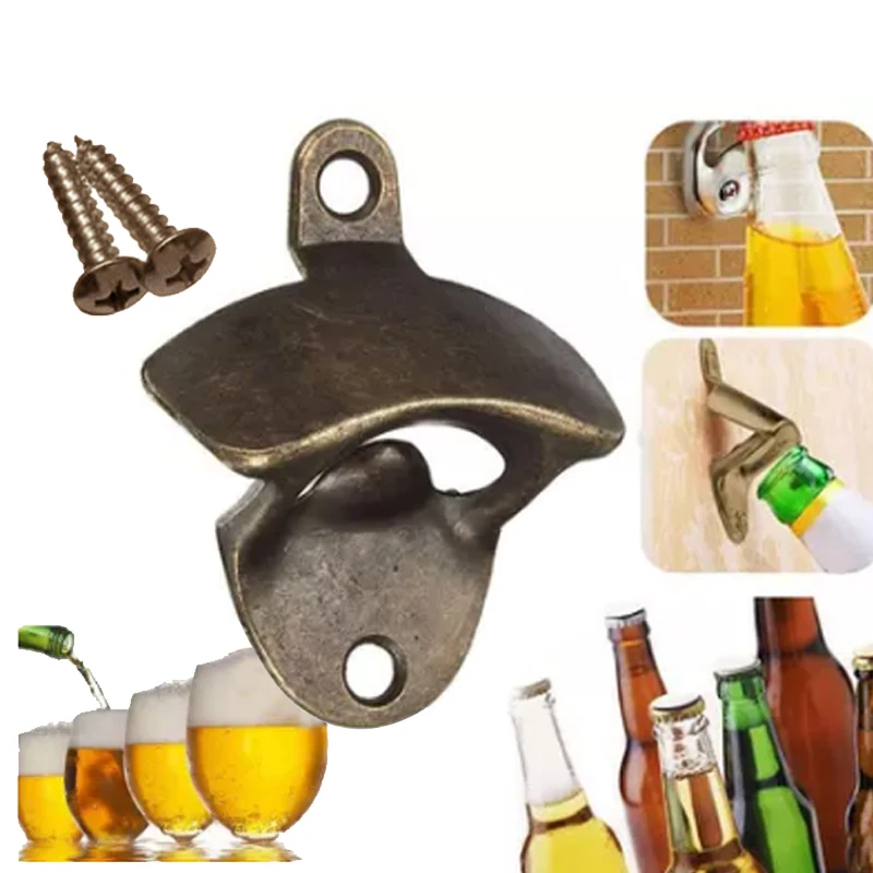 Urijk Zinc Alloy Vintage Bottle Opener Durable Wall Mounted Wine Beer Opener Bar Drinking Accessories Kitchen Party Supplies
Urijk Zinc Alloy Vintage Bottle Opener Durable Wall Mounted Wine Beer Opener Bar Drinking Accessories Kitchen Party Supplies