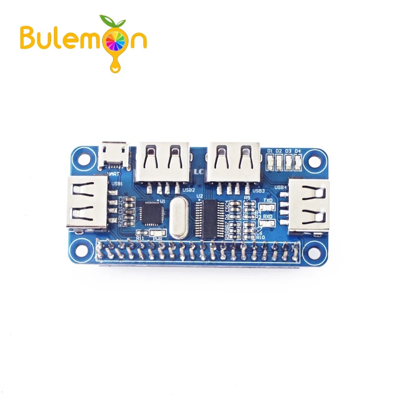 Raspberry Pi 4 Port USB HUB HAT RPi 0 Usb Hub Hat Extension Board USB to UART Serial Debugging for Raspberry Pi 3B/Zero/Zero W
Raspberry Pi 4 Port USB HUB HAT RPi 0 Usb Hub Hat Extension Board USB to UART Serial Debugging for Raspberry Pi 3B/Zero/Zero W
