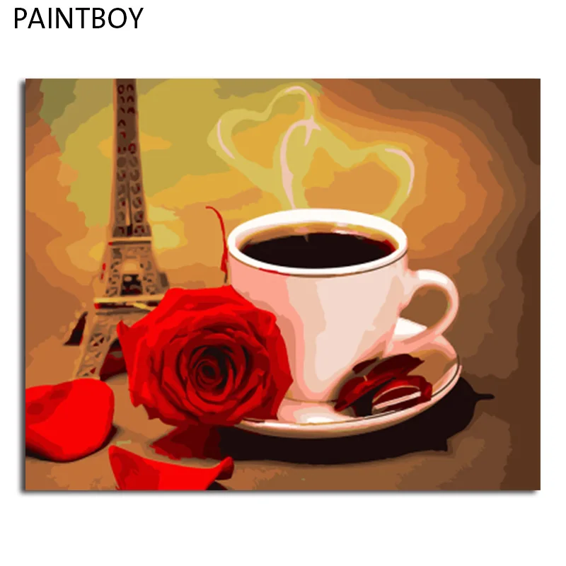 PAINTBOY Framed Canvas Painting By Numbers DIY Picture Oil Painting On Canvas For Home Decor Coffee And Rose
PAINTBOY Framed Canvas Painting By Numbers DIY Picture Oil Painting On Canvas For Home Decor Coffee And Rose