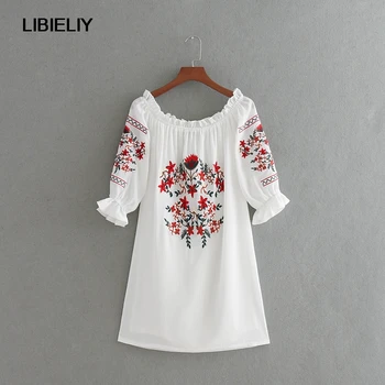 Embroidery Off Shoulder White Mini Dresses Women Nice Summer Fashion Elastic Half Sleeve Dress Woman Vintage Dresses Female
Embroidery Off Shoulder White Mini Dresses Women Nice Summer Fashion Elastic Half Sleeve Dress Woman Vintage Dresses Female