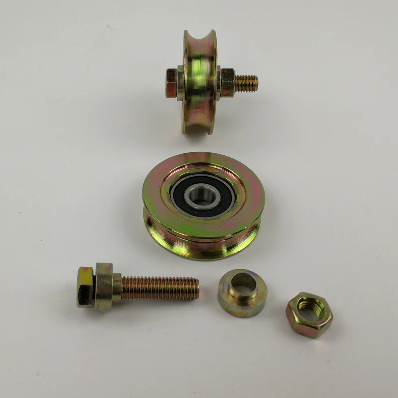 2.5 inch diameter 58mm sliding gate/wire rope pulley/rollers/wheels with U-groove and one pcs 6201RS bearing bore 12mm. 2pcs/lot
2.5 inch diameter 58mm sliding gate/wire rope pulley/rollers/wheels with U-groove and one pcs 6201RS bearing bore 12mm. 2pcs/lot