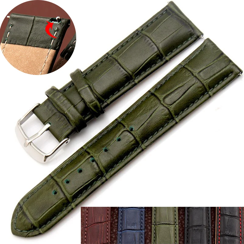 shengmeirui Quick Release Leather Watch Strap Black Brown blue For Men and women 22MM for Citizen Seiko strap with Pin clasp
shengmeirui Quick Release Leather Watch Strap Black Brown blue For Men and women 22MM for Citizen Seiko strap with Pin clasp