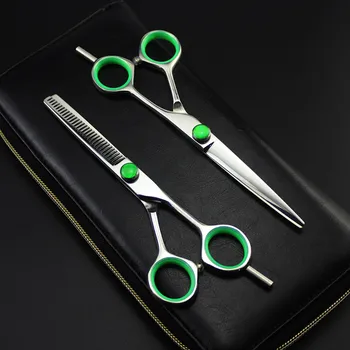 Japan 440c 5 / 5.5 / 6 / 7 inch green gem hair scissors cutting shears haircut thinning barber makas cut hairdressing scissors
Japan 440c 5 / 5.5 / 6 / 7 inch green gem hair scissors cutting shears haircut thinning barber makas cut hairdressing scissors