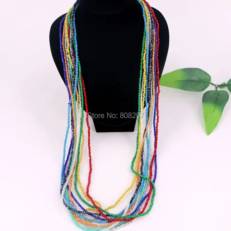 10Pcs Fashion Necklace Long Crystal Glass Beads Jewelry Handmade Beaded Necklace
10Pcs Fashion Necklace Long Crystal Glass Beads Jewelry Handmade Beaded Necklace